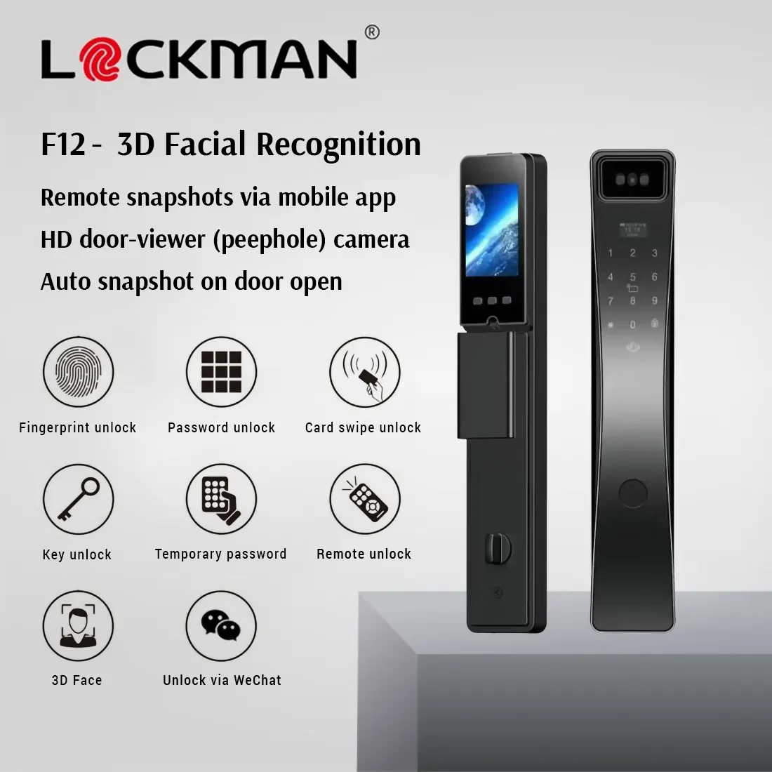 LOCKMAN F12 | 3D Facial Recognition