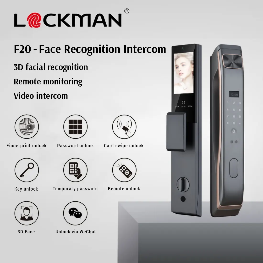 LOCKMAN F20 | 3D Facial Recognition