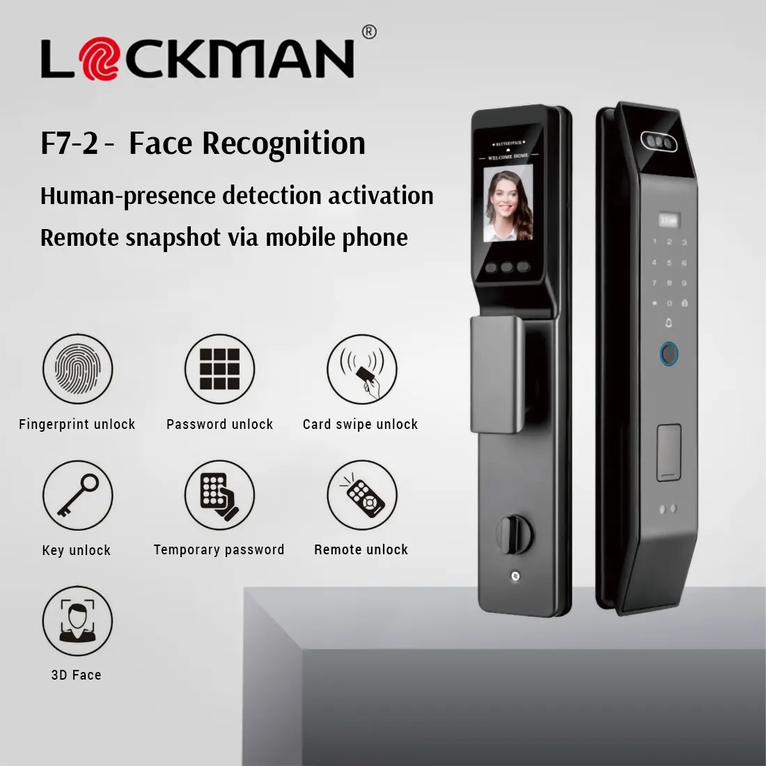 LOCKMAN F7-2 | 3D Facial Recognition
